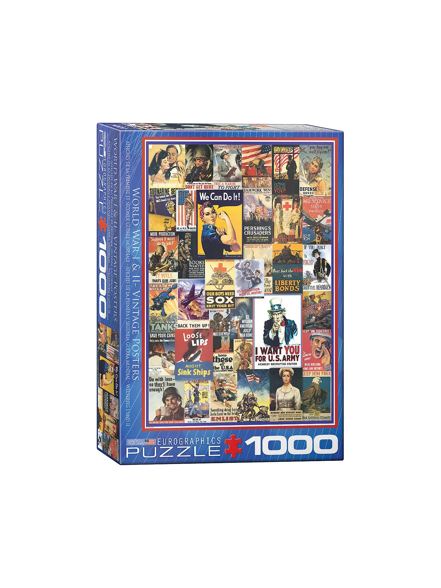 EUROGRAPHICS | Puzzle - Vintage Posters (1000 Teile) | 